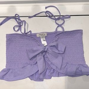 Purple Tank top, Jolie & Jenny, bought at Denny’s size Large , worn once,